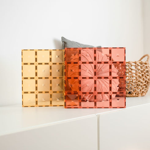 CONNETIX - 2 Piece Lemon & Peach Base Plate Pack